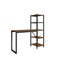 Home Office Fit Com Prateleira Preto Canela Rustico 4 - 5