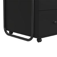 Gaveteiro Para Escritório 3 Gavetas Estilo Industrial Criare Preto - 3