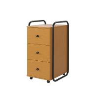 Gaveteiro Escritório Organizador 3 Gavetas Com Rodinhas Criare Canela - 2