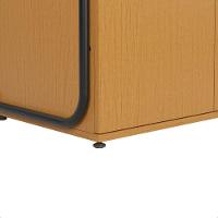 Armário De Escritório 2 Portas Com Gaveta Multiuso Criare Canela - 2