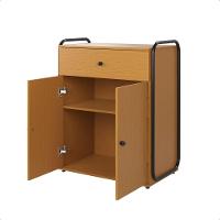 Armário De Escritório 2 Portas Com Gaveta Multiuso Criare Canela - 3