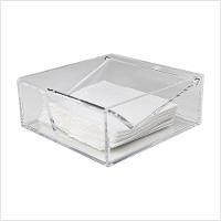 Porta Guardanapos Acrílico Transparente 5mm Centauri Mod P Organizador Mesa Cozinha Compacto Prático - 1