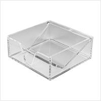 Porta Guardanapos Acrílico Transparente 5mm Centauri Mod P Organizador Mesa Cozinha Compacto Prático - 4