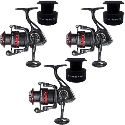 Kit 3 Molinete Marine Sports Prisma Fd 4000 + Carretel Extra