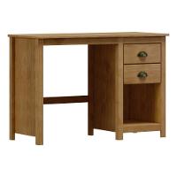 Escrivaninha Em Madeira 2 Gavetas Linha Topázio - Freijó - 1