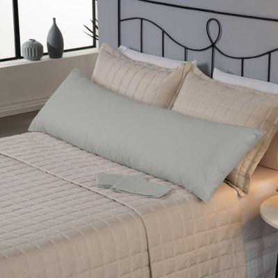 Capa Para Travesseiro Fofuxão 1 Peça 1,46m X 46cm 80% Algodão / 20% Poliéster Cinza