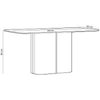 Mesa De Jantar 6 Lugares Retangular Tampo Vidro Verbena N01 Ypê Off White - Lyam Decor - 5