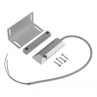 Sensor Magnetico Com Fio Para Portas Metalicas Prata - 2