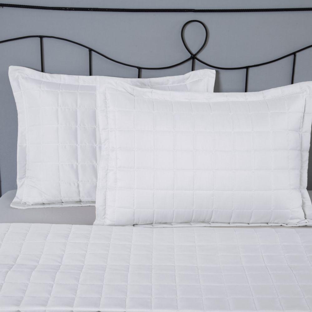 Porta Travesseiro Matelado Soft 1 Peça 70cm X 50cm 100% Poliéster - Branco - 4
