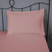 Porta Travesseiro Dia A Dia 1 Peça 70cm X 50cm 80% Algodão 20% Poliéster Percal 140 Fios - Rosê - 3
