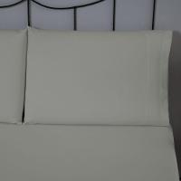 Jogo De Lençol Dia A Dia Liso 3 Peças Casal 80% Algodão 20% Poliéster Percal 140 Fios - Cinza - 3