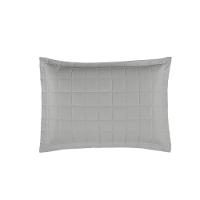 Porta Travesseiro Matelado Soft 1 Peça 70cm X 50cm 100% Poliéster - Cinza - 1