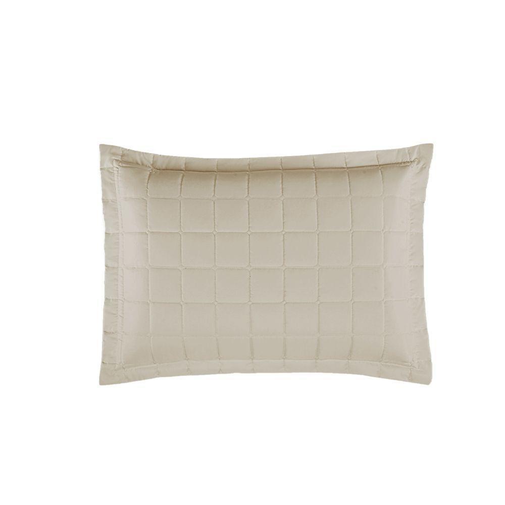 Porta Travesseiro Matelado Soft 1 Peça 70cm X 50cm 100% Poliéster - Areia - 1