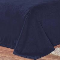 Cobertor Pele De Carneiro Sherpa Alaska King 01 Peça - Marinho - 2