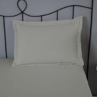 Porta Travesseiro Dia A Dia 1 Peça 70cm X 50cm 80% Algodão 20% Poliéster Percal 140 Fios - Cinza - 3