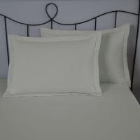 Porta Travesseiro Dia A Dia 1 Peça 70cm X 50cm 80% Algodão 20% Poliéster Percal 140 Fios - Cinza - 4