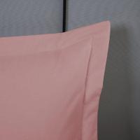 Porta Travesseiro Dia A Dia 1 Peça 70cm X 50cm 80% Algodão 20% Poliéster Percal 140 Fios - Rosê - 2