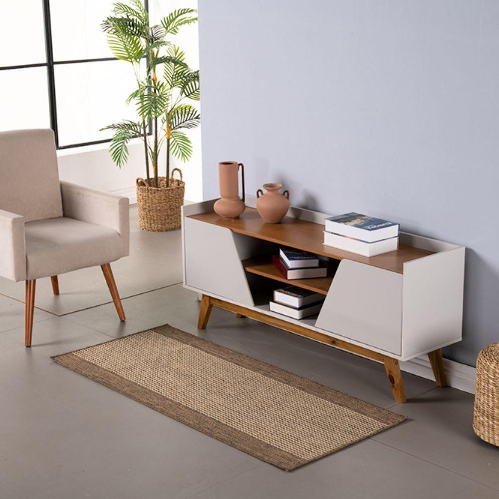 Tapete Passadeira Sisal Lancer 1 Peça 7,00m X 66cm 87% Polipropileno 13% Poliéster - Ps31 Mescla - 1