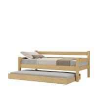 Bicama Madeira Maciça Para Colchão 78/88 X 188cm Paris Multimóveis VCR4139 - Natural - 2