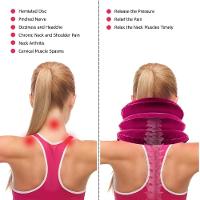 Suporte Pescoco Colar Cervical Almofada Inflavel Viagem Travesseiro Protetor Alivio Ortopedico Dor Tracao Vertical Exten - 6