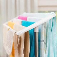 Secador De Roupas Para Varanda Lavanderia Quintal Varal De Chao Toalheiro Portatil Em Inox Rack Organizador - 8