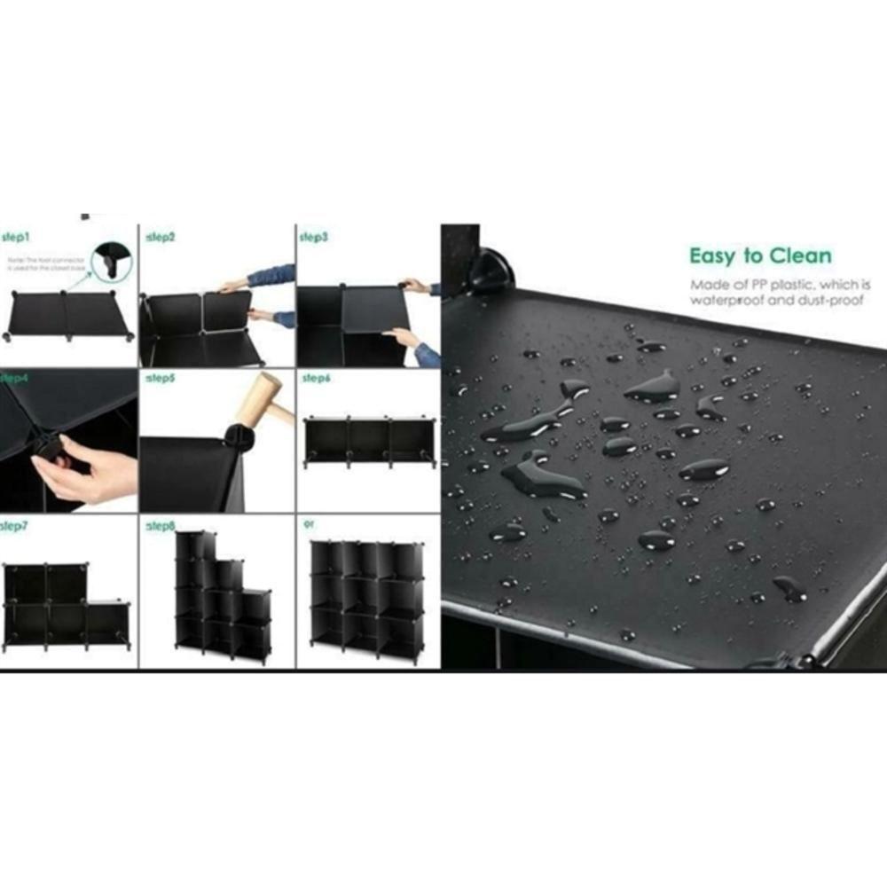 Sapateira Organizador De Roupas Brinquedos Multifuncional Desmontavel Armario 4 Prateleiras Rosa - 6