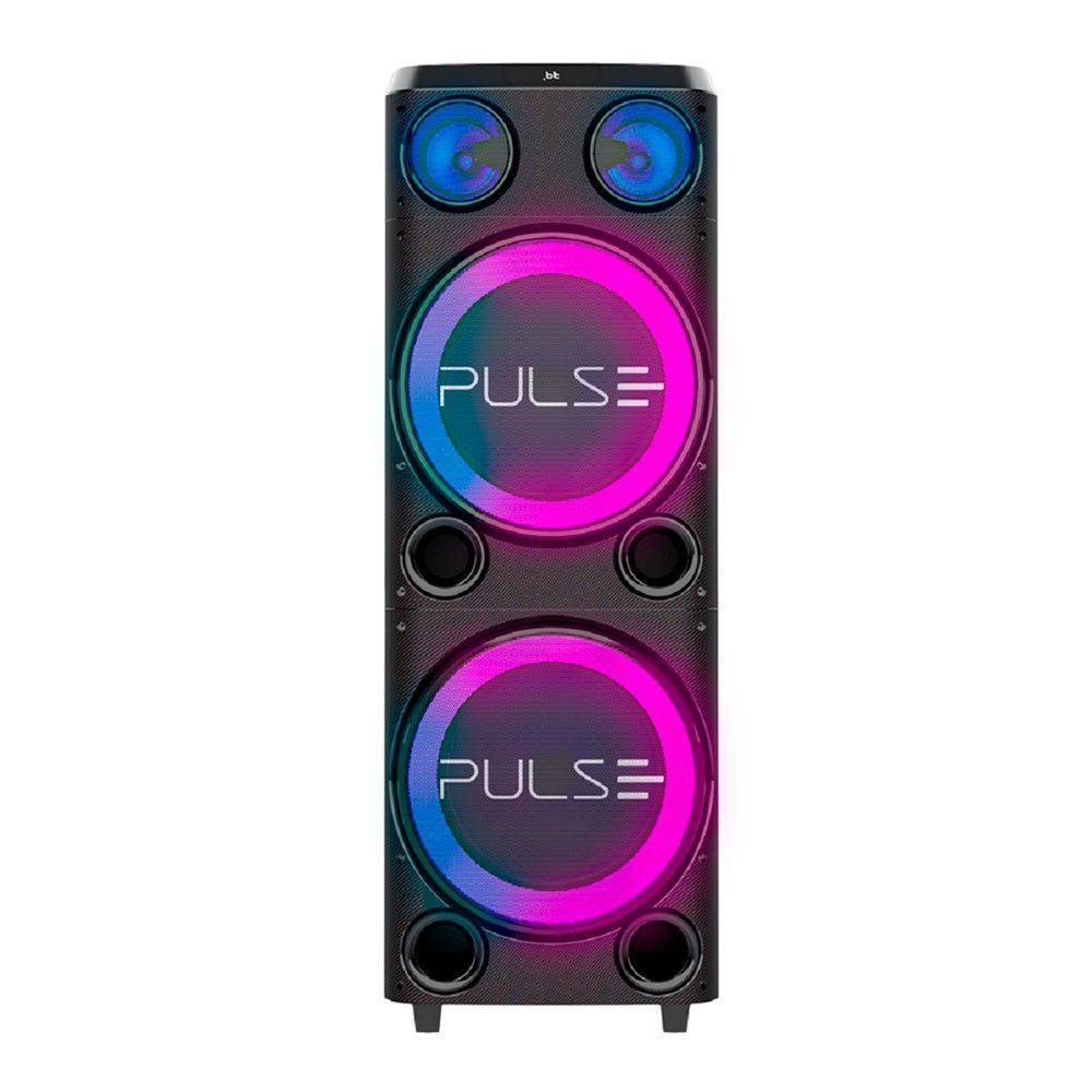 Caixa De Som SP508 Torre Double 12 2300W Bluetooth Pulse Preto Bivolt - 1