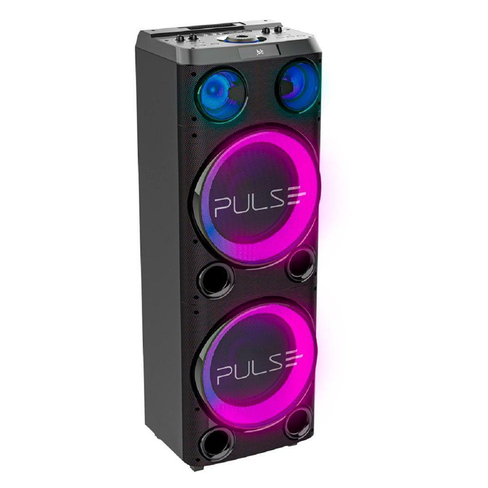 Caixa De Som SP508 Torre Double 12 2300W Bluetooth Pulse Preto Bivolt - 2