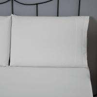 Jogo De Lençol Dia A Dia Liso 3 Peças King 80% Algodão 20% Poliéster Percal 140 Fios - Branco - 3