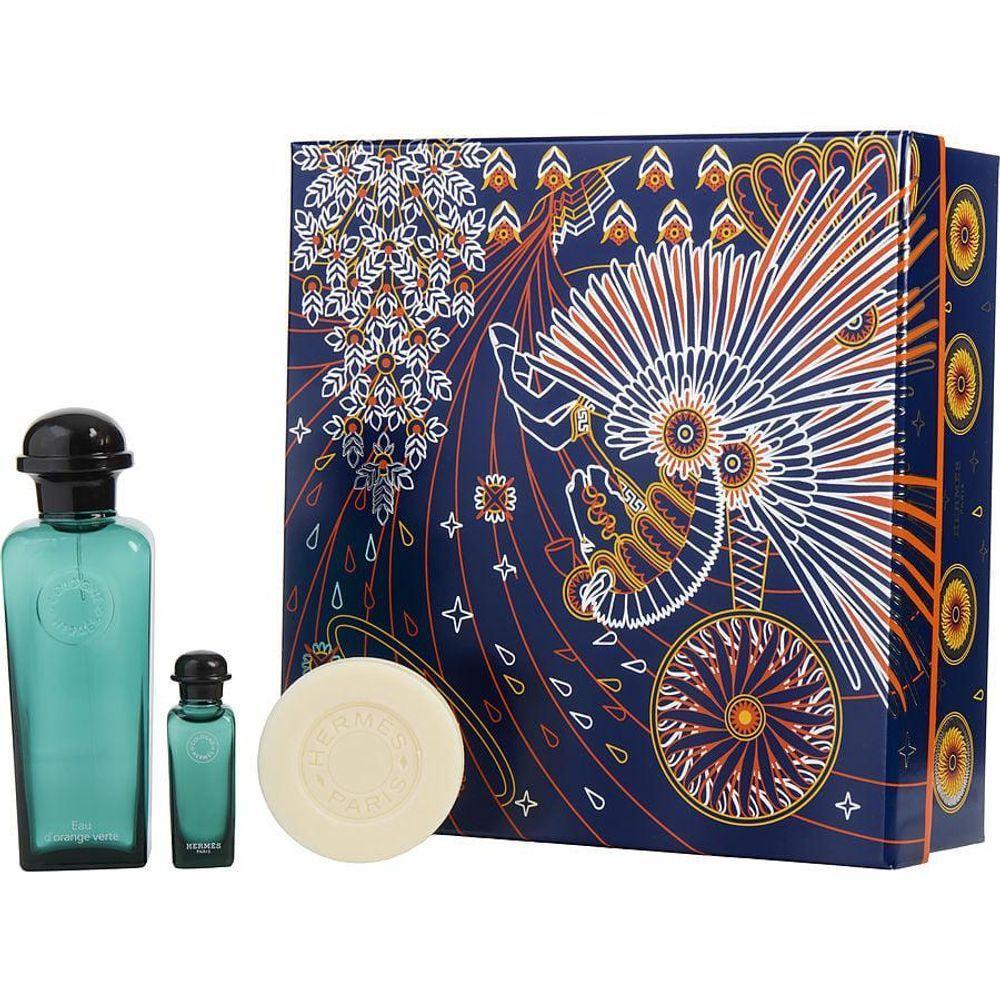 Perfume Unisex Hermes D'orange Vert Eau de Colônia Spray 100ml e 7 Sabonete 50 - 1