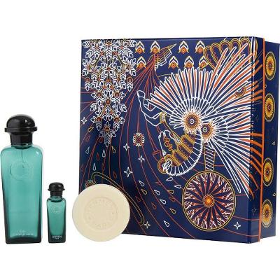 Perfume Unisex Hermes D'orange Vert Eau de Colônia Spray 100ml e 7 Sabonete 50
