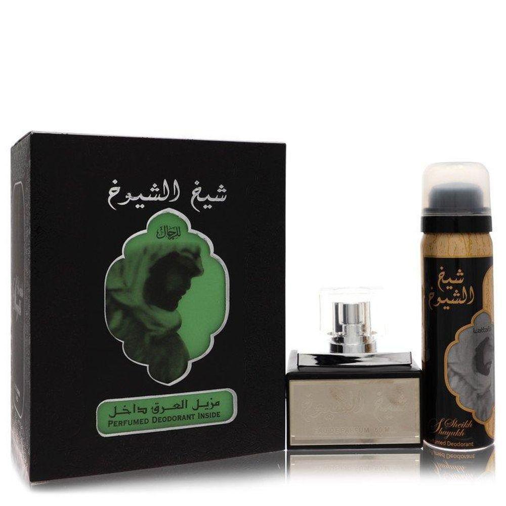 Kit Presente Masculino Lattfa Sheikh Al Shuyukh Lattafa Edp 50 Ml+desodorante Em 50 Ml - 1