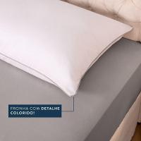 Jogo De Lençol Solteiro Linea Micropercal 200 Fios 3 Peças - Cinza - 5