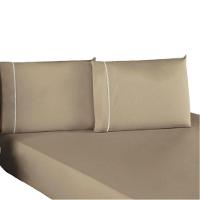 Jogo De Lençol Casal Padrão Percal 200 Fios 100% Algodão 3 Peças - Caqui - 1