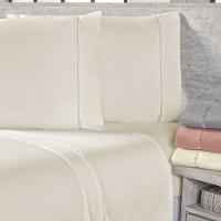 Jogo De Lençol King 400 Fios Micropercal Toque De Algodão 4 Peças - Palha - 1