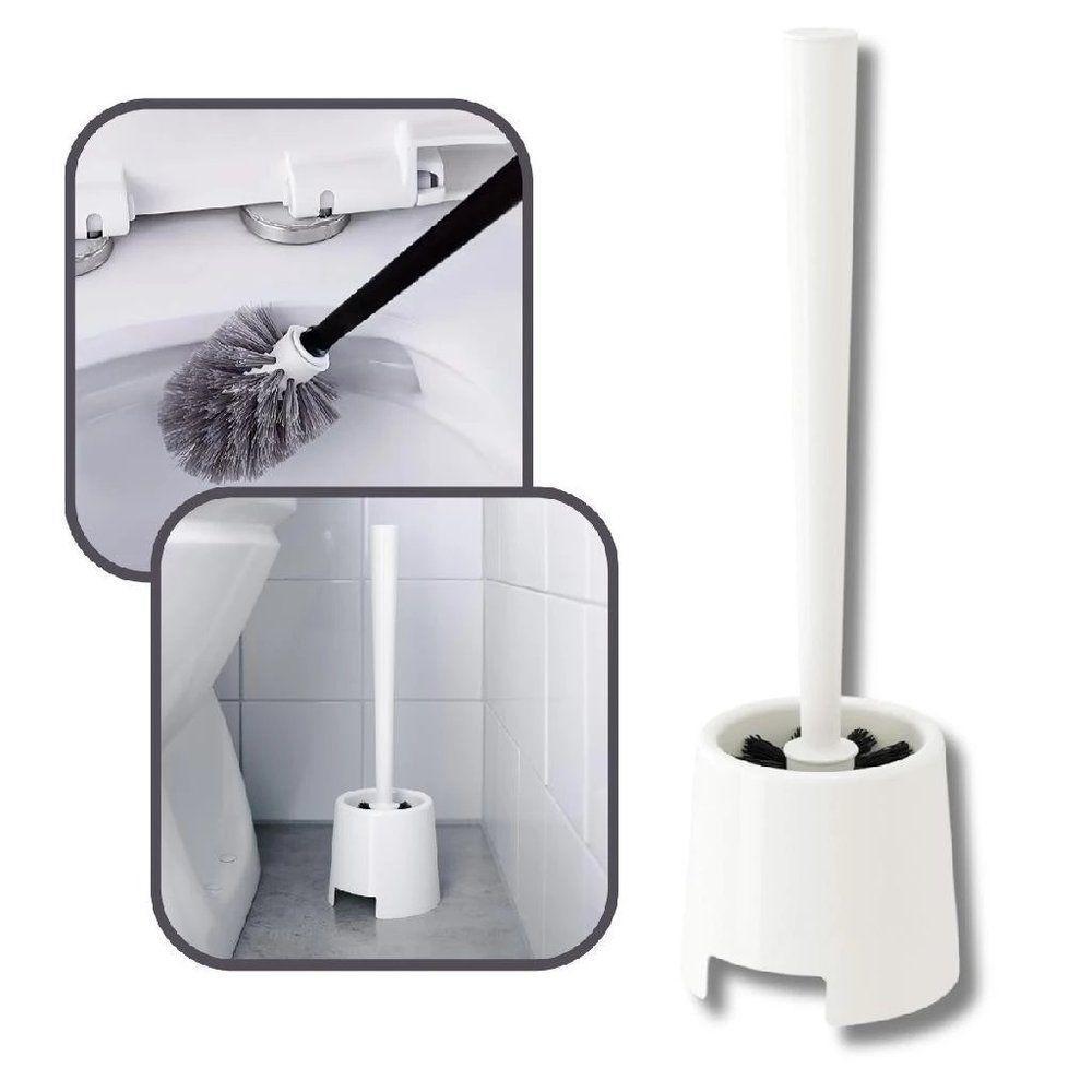 Escova Sanitaria Plastico 11cm X 11cm X 37cm Cor Branco - 3