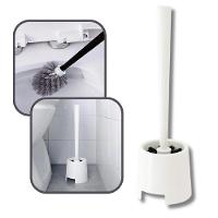 Escova Sanitaria Plastico 11cm X 11cm X 37cm Cor Branco - 3