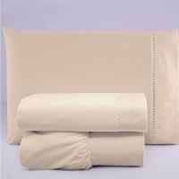 Jogo De Lençol Solteiro Percal 200 Fios 100% Algodão 3 Peças - Caqui - 2