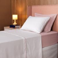 Jogo De Lençol Solteiro Linea Micropercal 200 Fios 3 Peças - Rose - 2