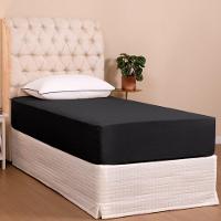 Jogo De Lençol Solteiro Linea Micropercal 200 Fios 2 Peças - Preto - 2