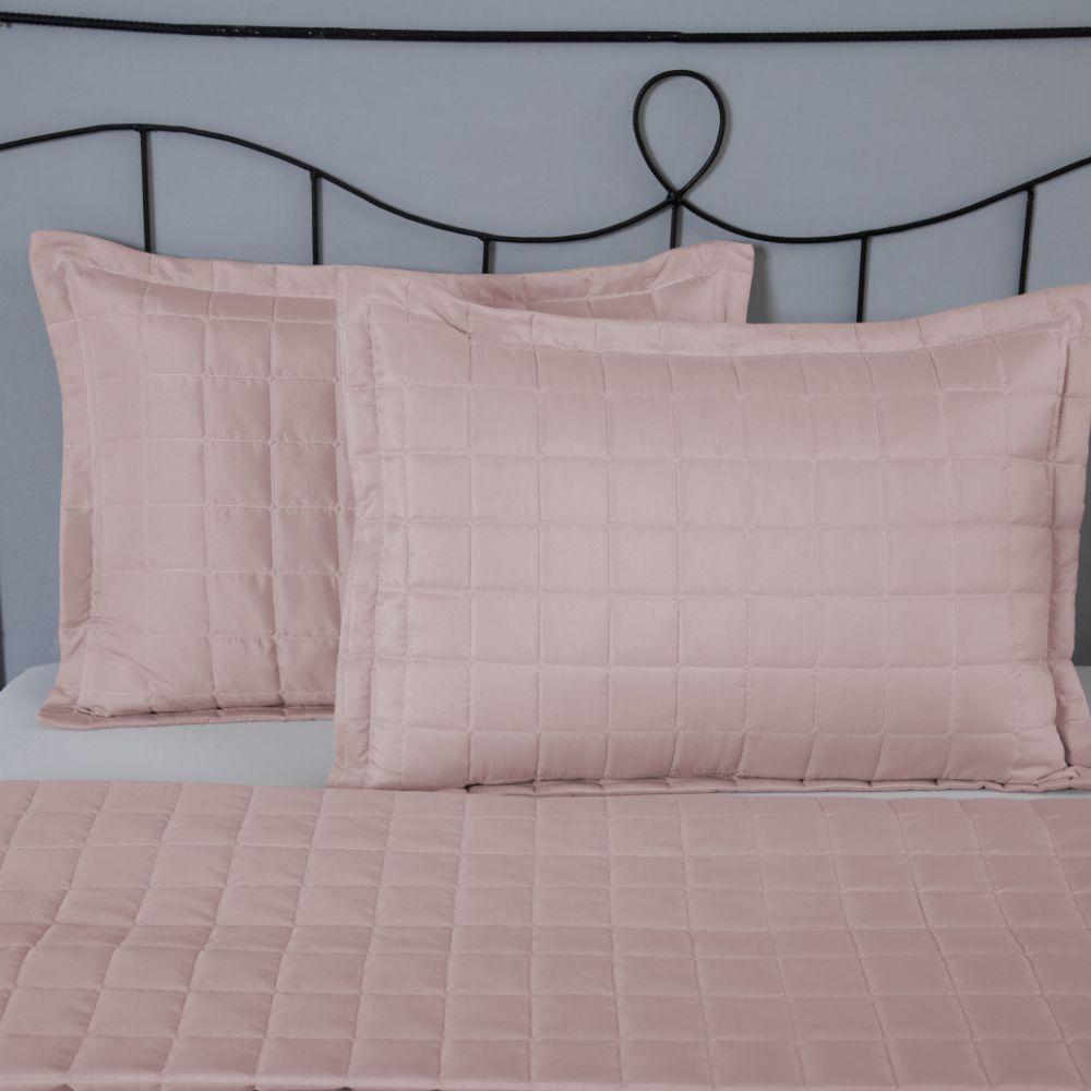 Porta Travesseiro Matelado Soft 1 Peça 70cm X 50cm 100% Poliéster - Rosê - 2