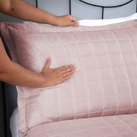 Porta Travesseiro Matelado Soft 1 Peça 70cm X 50cm 100% Poliéster - Rosê - 3