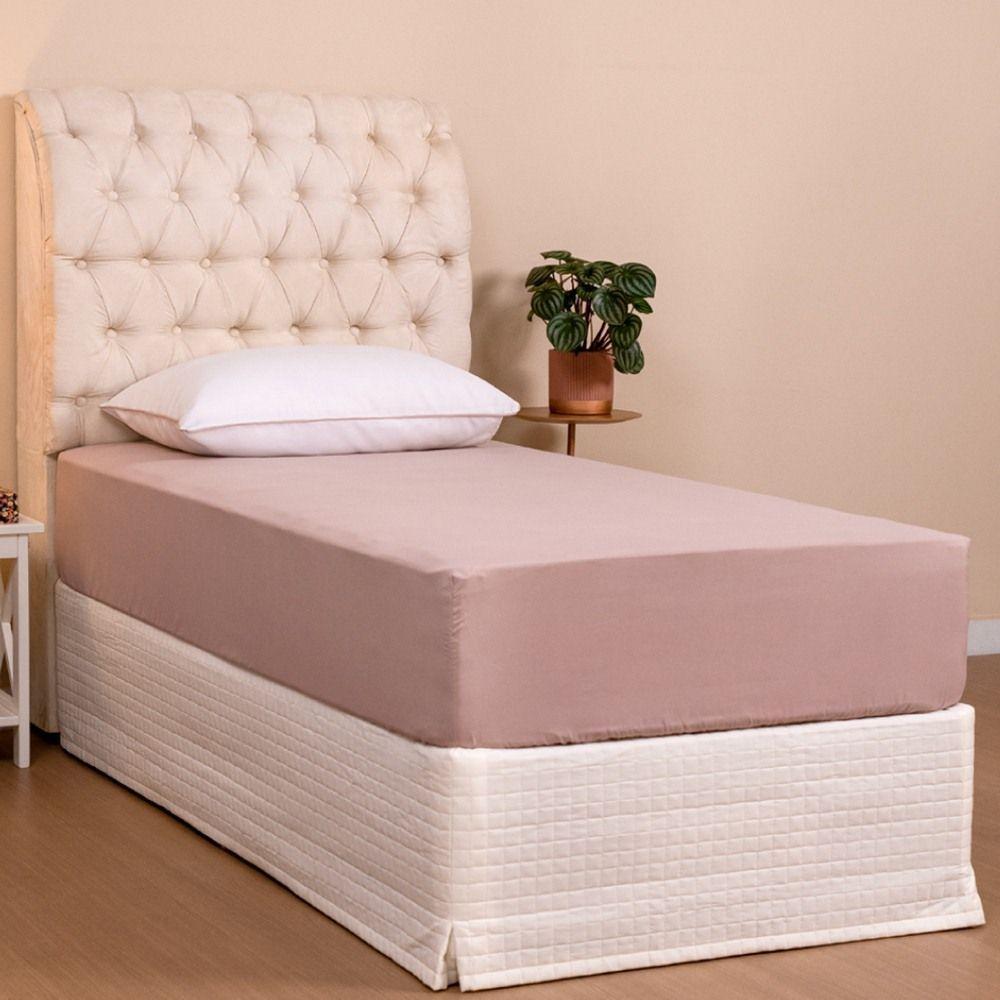 Jogo De Lençol Solteiro Linea Micropercal 200 Fios 2 Peças - Rose - 2