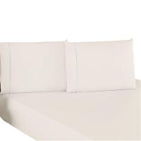 Jogo De Lençol Casal Padrão Percal 200 Fios 100% Algodão 3 Peças - Palha - 1