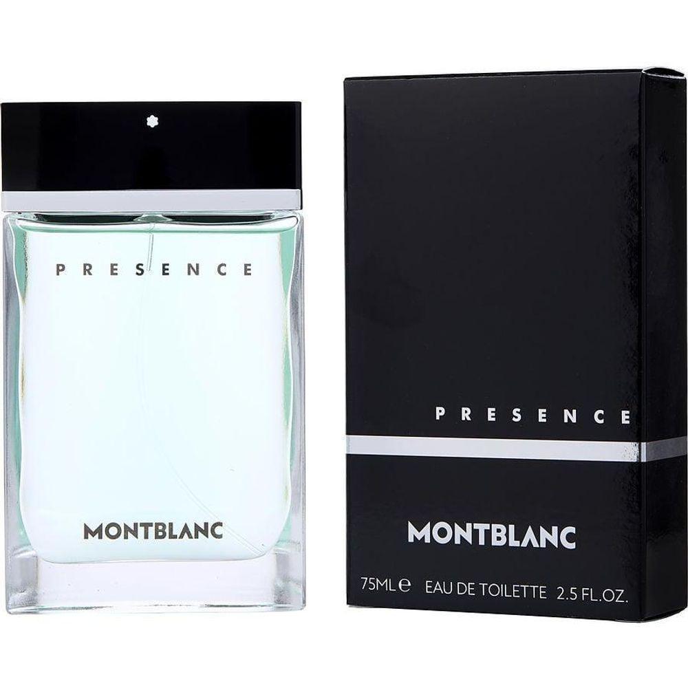 Perfume Masculino Mont Blanc Presence Edt 75 Ml (nova Embalagem) - 1