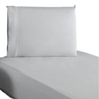 Jogo De Lençol Solteiro Percal 200 Fios 100% Algodão 2 Peças - Cinza - 1