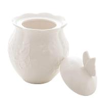 Acucareiro Porcelana New Bone Butterfly Flower 9,5x9,5x13cm - 1