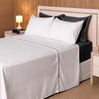 Jogo De Lençol Queen Linea Micropercal 200 Fios 4 Peças - Preto - 3