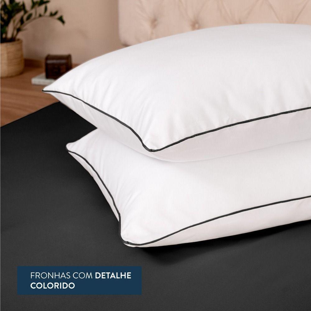 Jogo De Lençol Casal Padrão Linea Micropercal 200 Fios 4 Peças - Preto - 5