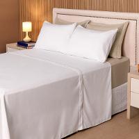 Jogo De Lençol Queen Linea Micropercal 200 Fios 4 Peças - Bege - 2